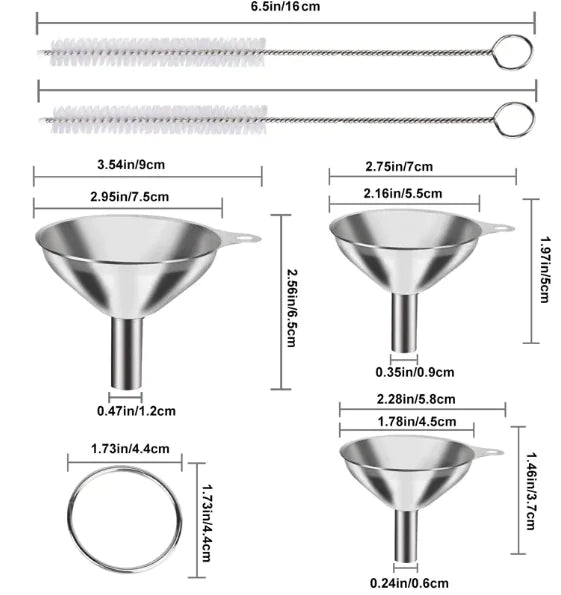 Stainless Steel Oil Funnel